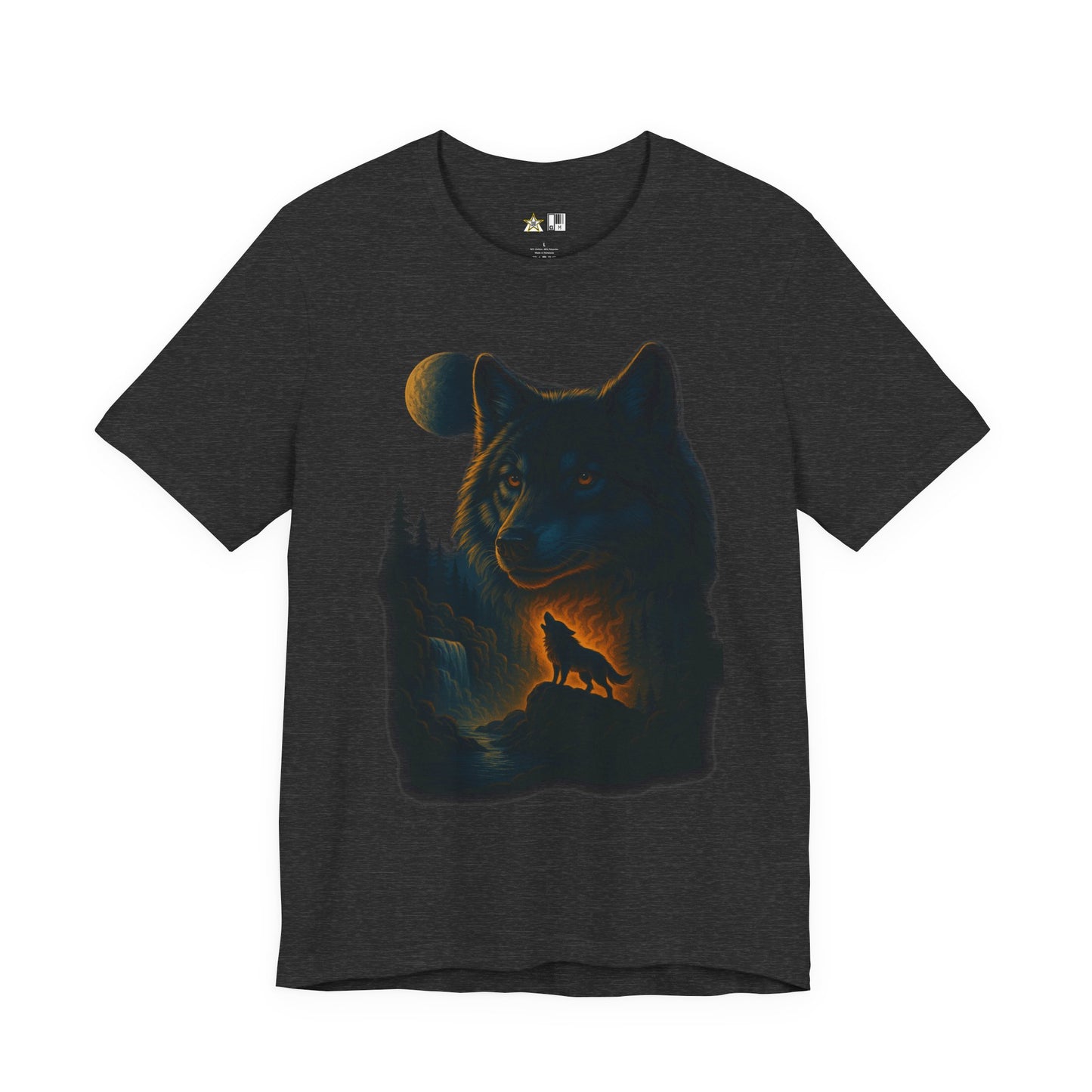 Midnight Wolf Instinct Tee – Unisex Streetwear Graphic Tee