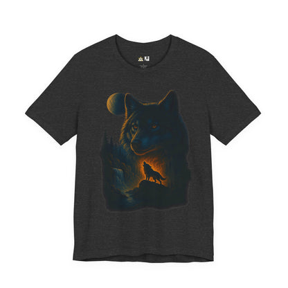 Midnight Wolf Instinct Tee – Unisex Streetwear Graphic Tee