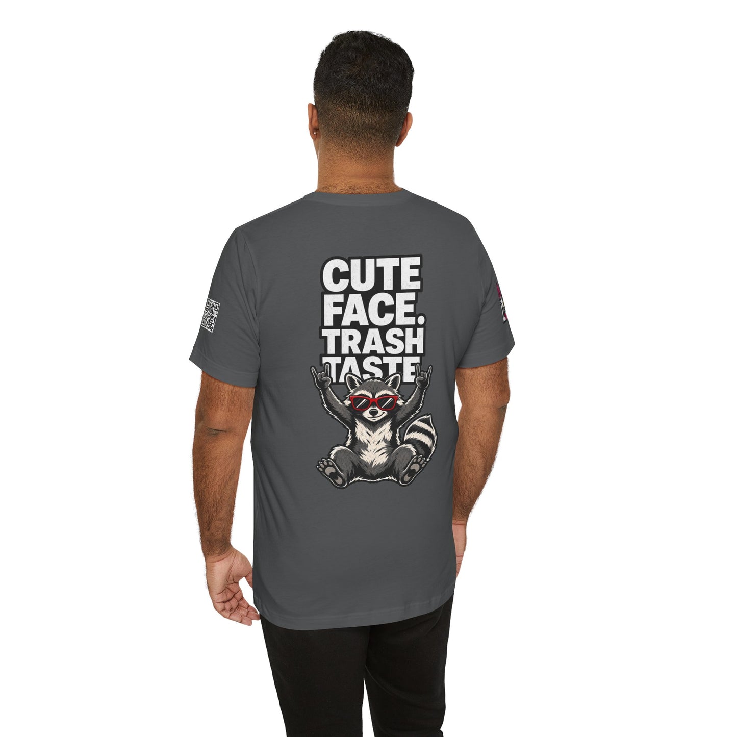 Cute Face, Trash Taste – Funny Raccoon Graphic Tee
