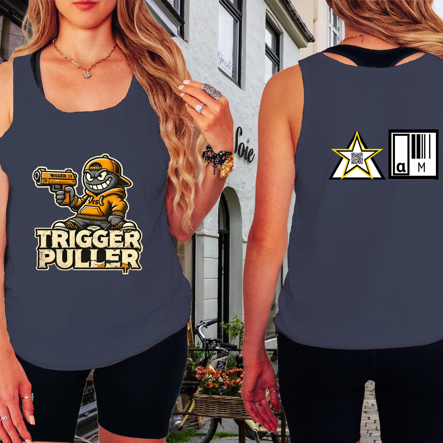 Trigger Puller Cartoon Print Casual Tank Top product