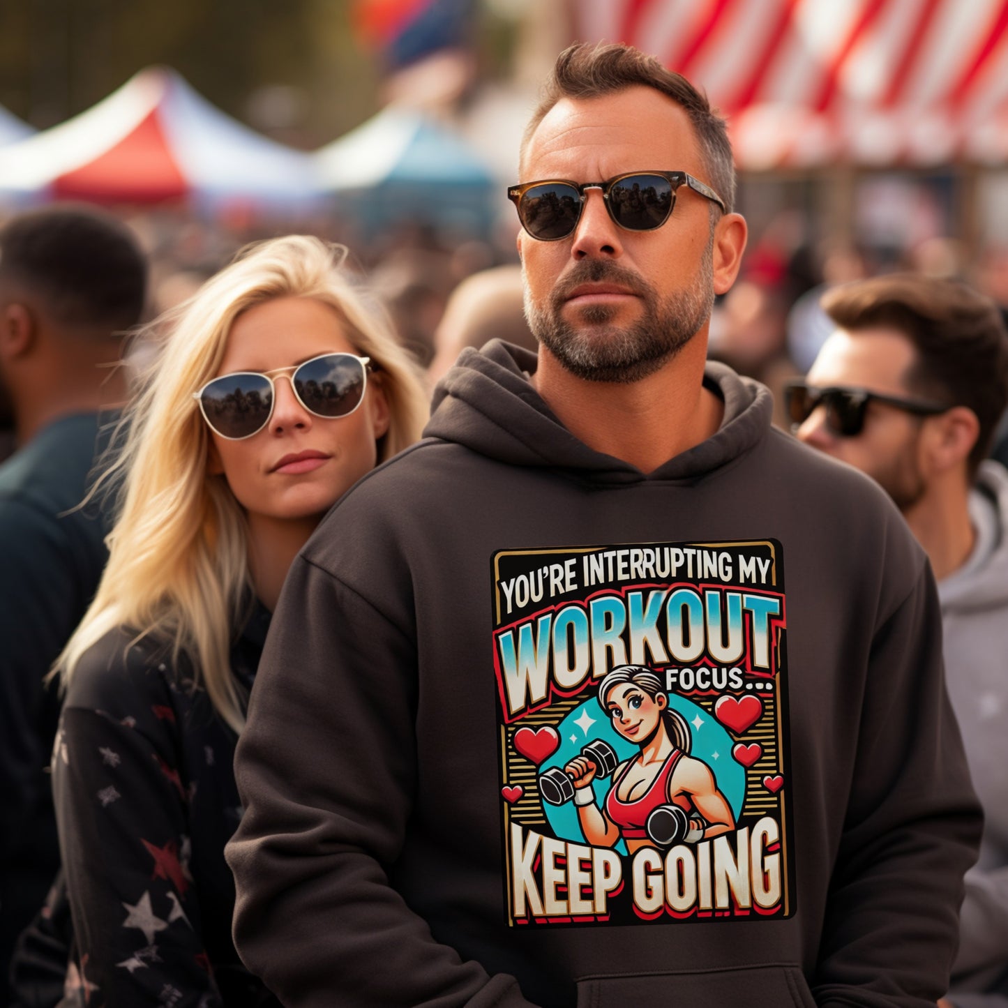 You're Interrupting My Workout Keep Going hoodie product