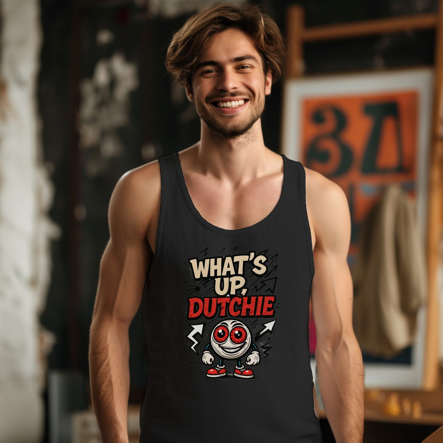What's Up Dutchie Character Design Tank Top product type