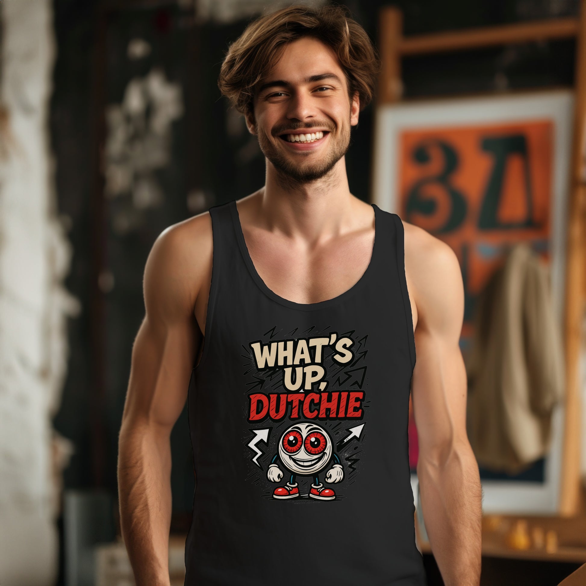 What's Up Dutchie Character Design Tank Top product type