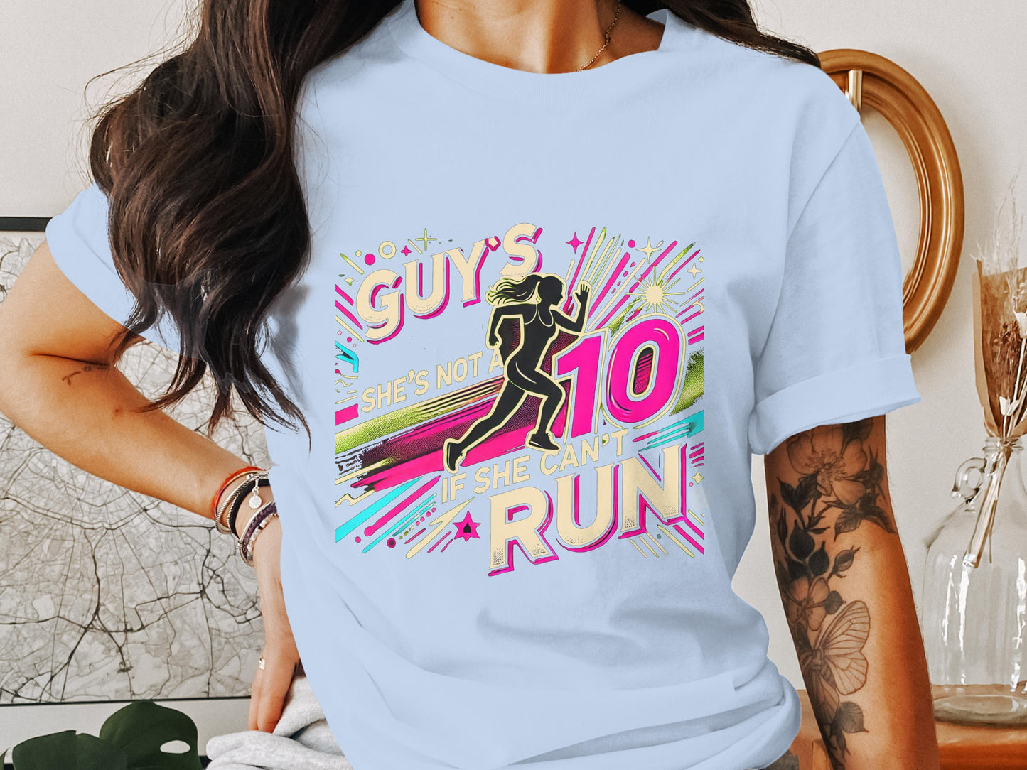 She's Not a 10 If She Can't Run Graphic T-shirt