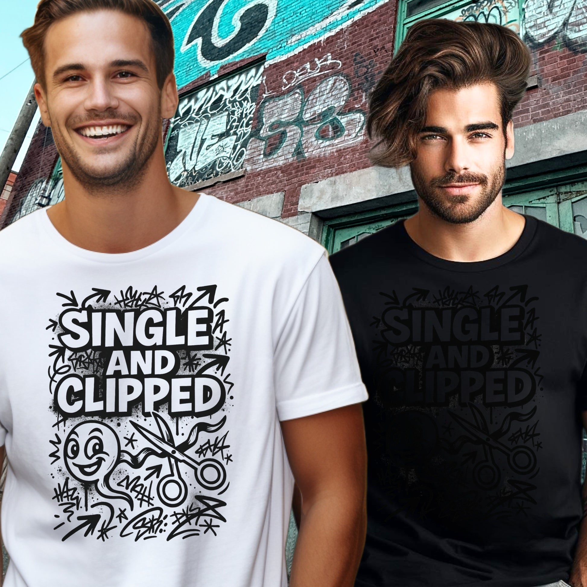 Single and Clipped Graphic T-Shirt product type
