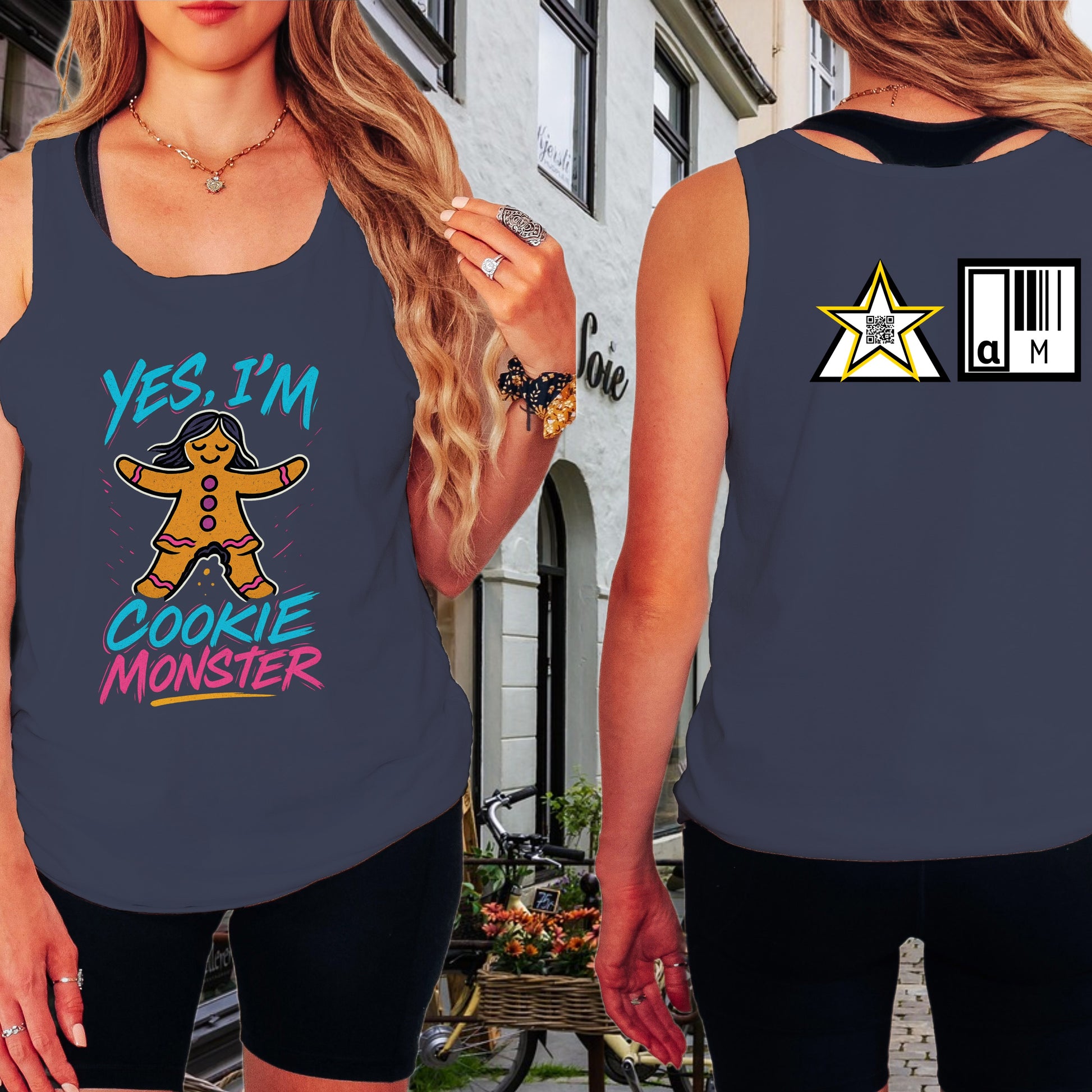 Yes I'm Cookie Monster Graphic Tank Top product type