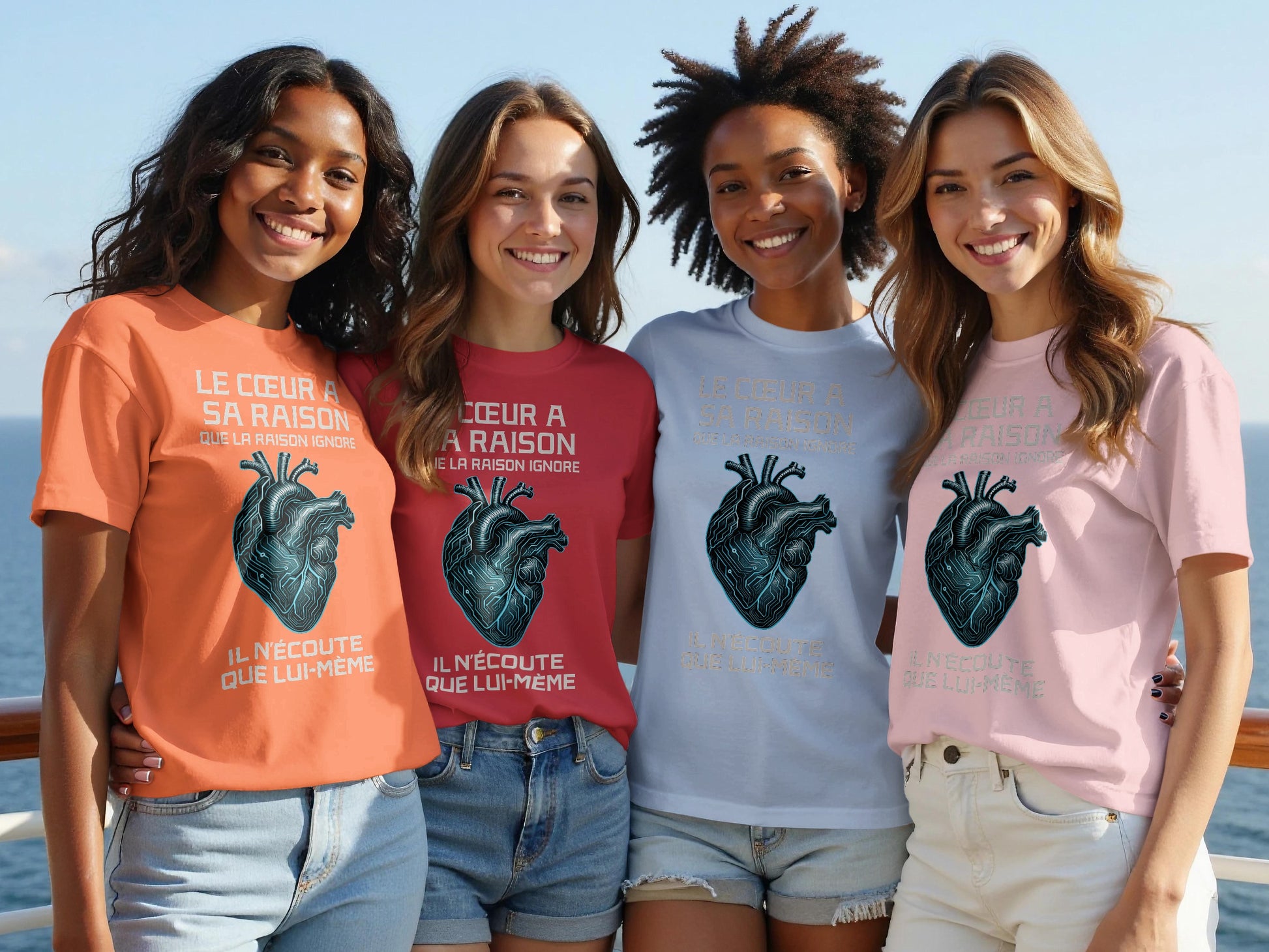 Le Coeur a Sa Raison Graphic Tee Collection