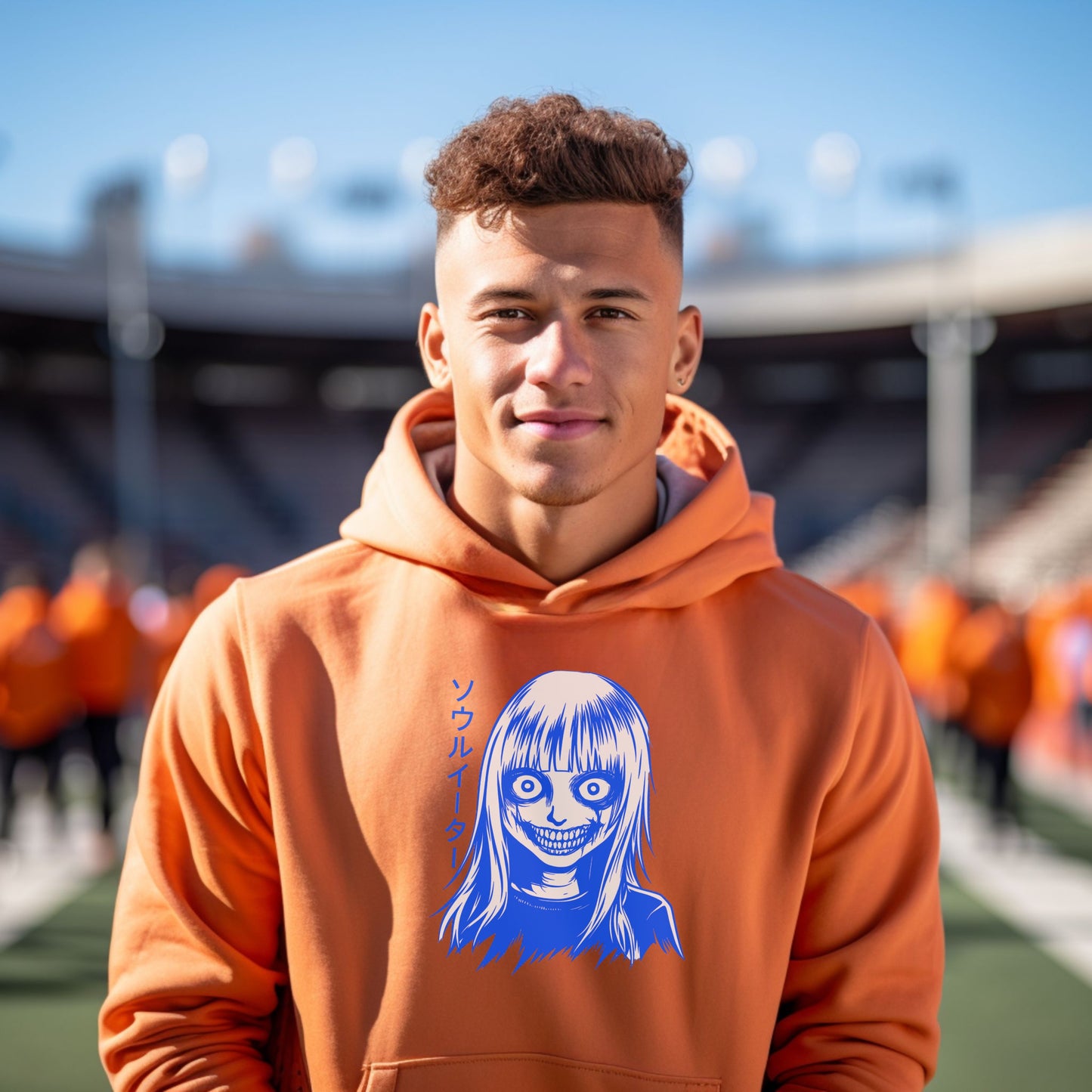 Unique Hoodie with Distinctive Anime-Inspired Design