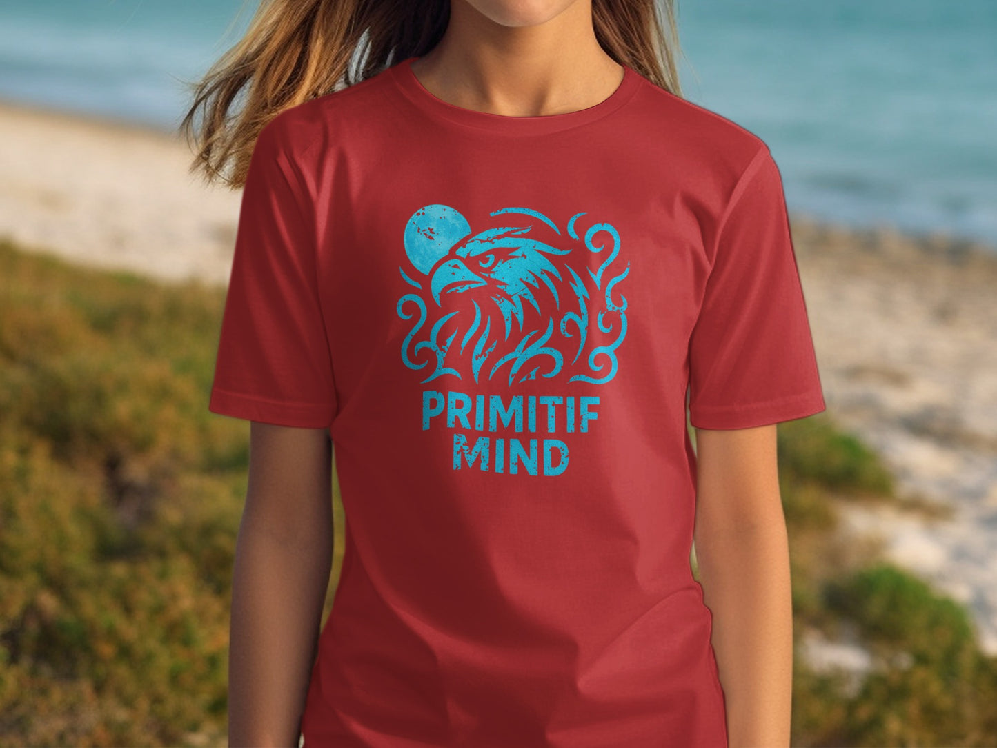 Primitif Mind Red T-Shirt with Eagle Graphic product