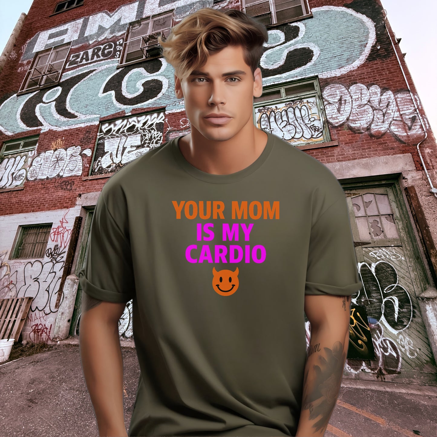 Your Mom Is My Cardio Graphic Tee
