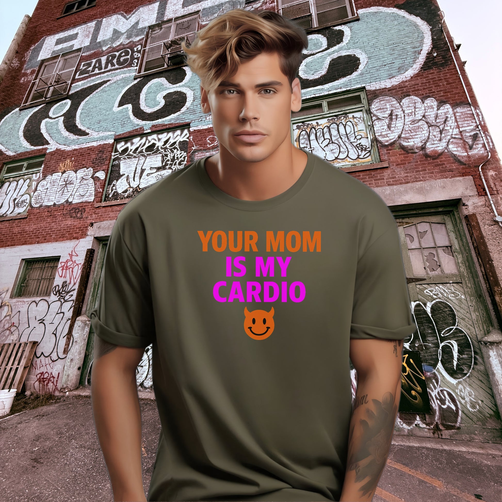 Your Mom Is My Cardio Graphic Tee