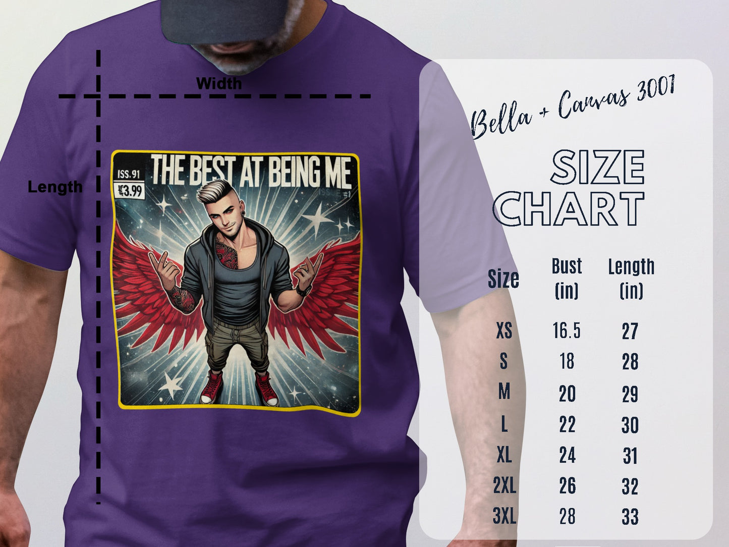 The Best At Being Me Unique Graphic Print Shirt Product