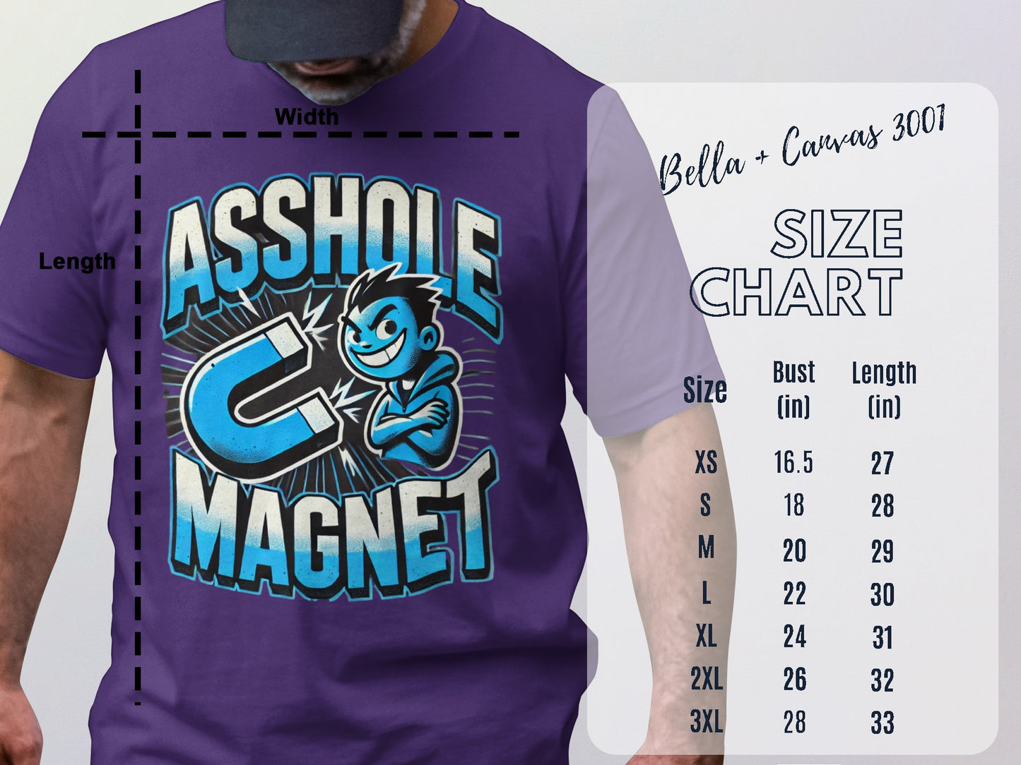 Funny Graphic Asshole Magnet T-Shirt product type