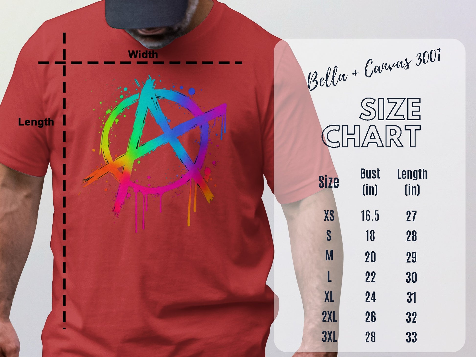 Colorful Anarchy Design Short Sleeve T-shirt