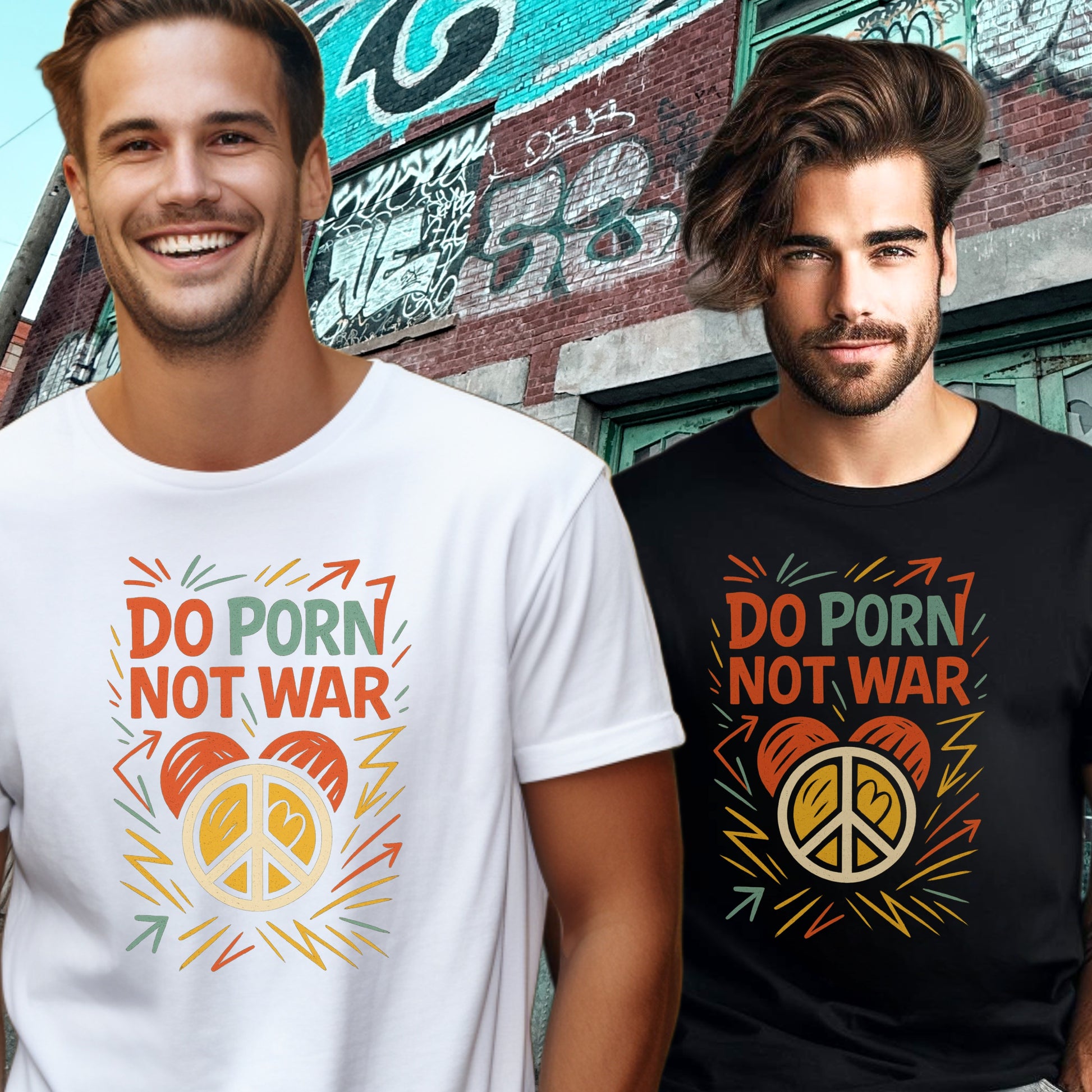 Do Porn Not War Graphic Print T-Shirt product