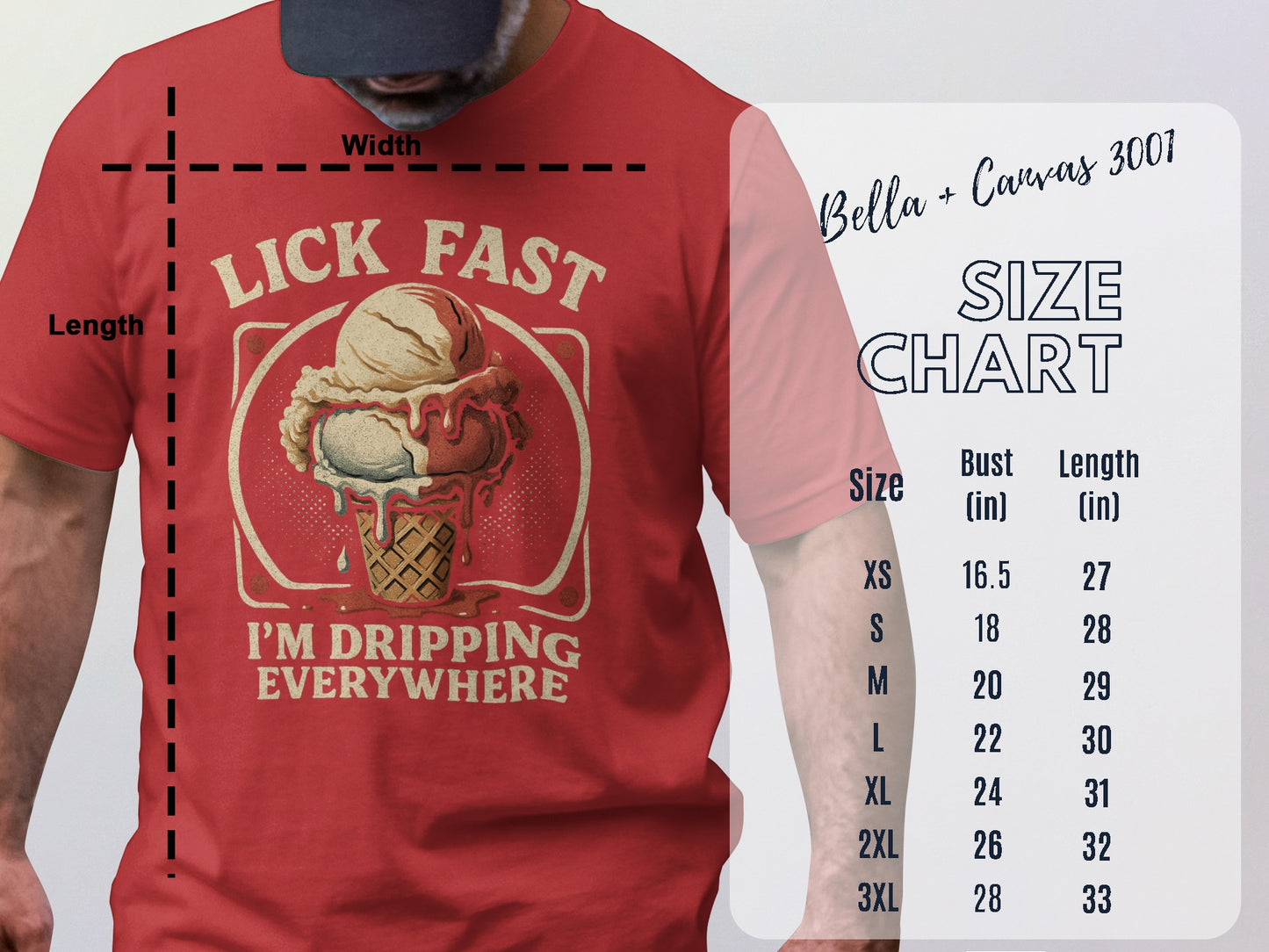 Lick Fast I'm Dripping Everywhere Graphic Tee
