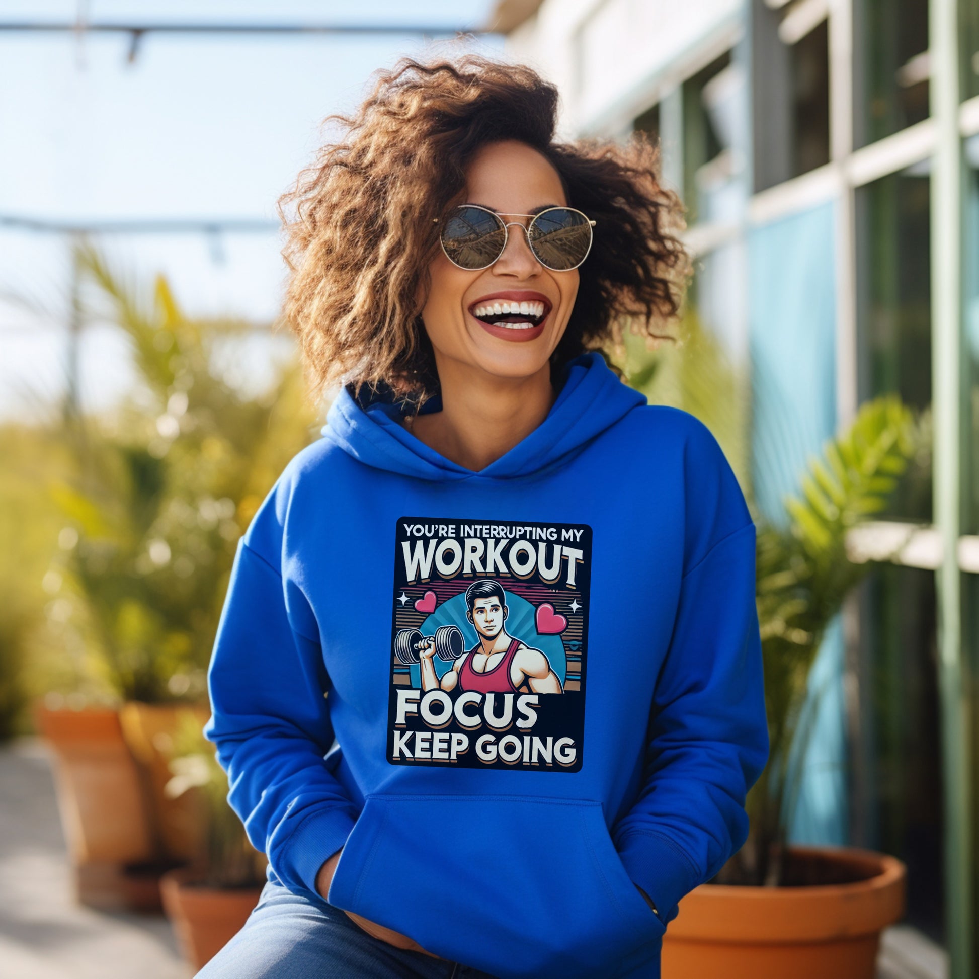You're Interrupting My Workout Focus Hoodie Product