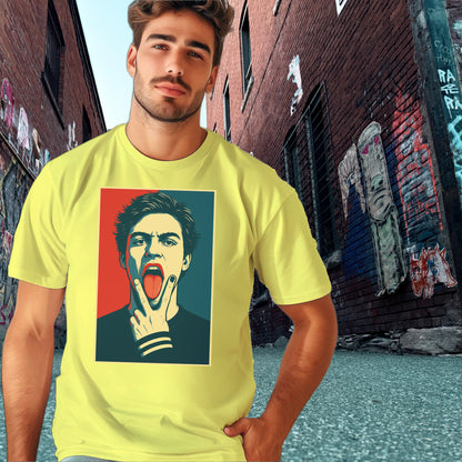 Graphic T-shirt with Vibrant Pop Art Design