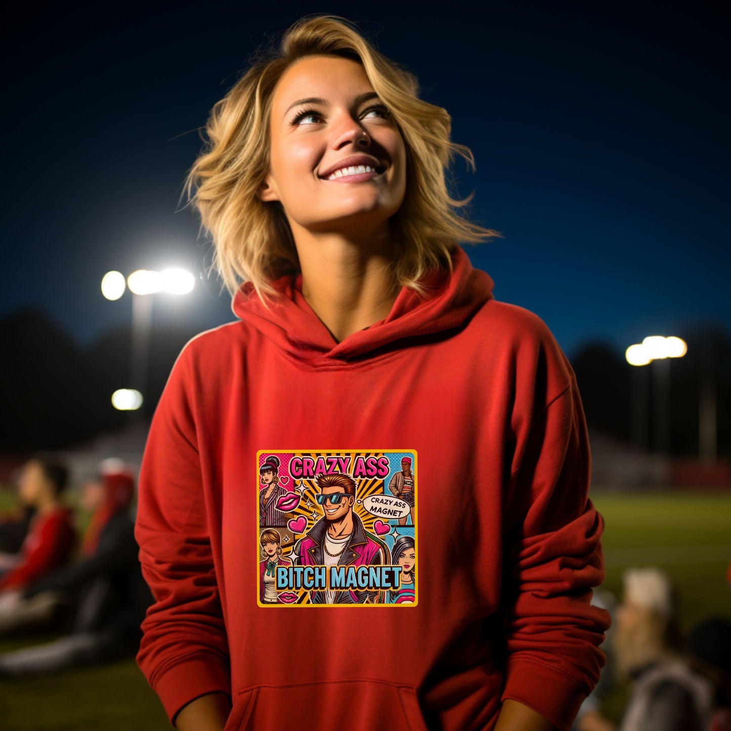 Crazy Ass Bitch Magnet Graphic Hoodie product type