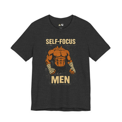 Fighter Self-Focus Men Muscle Power – Unisex Streetwear Graphic Tee
