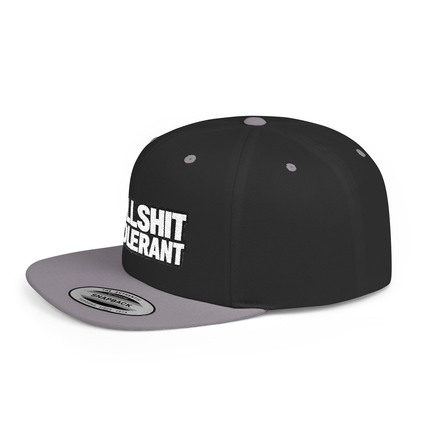 Bullshit Intolerant – Funny Sarcastic Streetwear Snapback