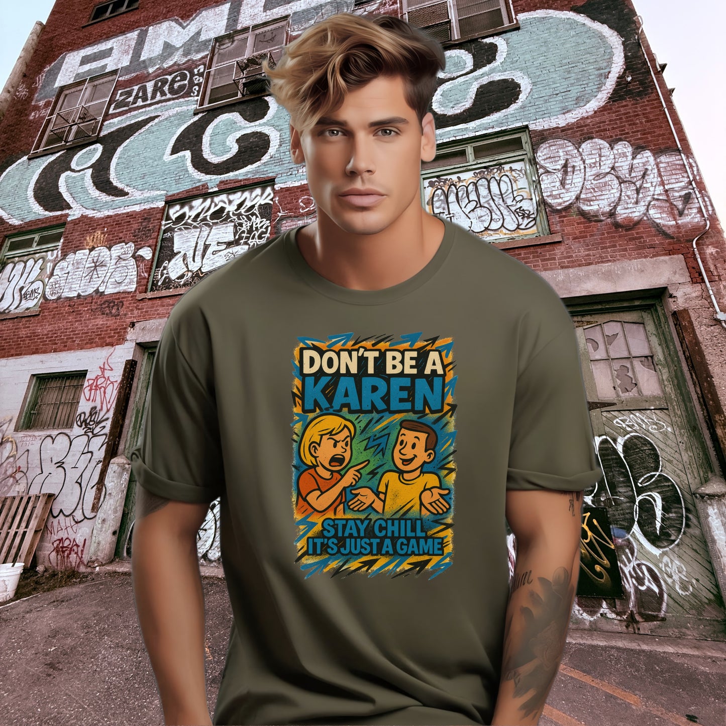 Stay Chill It's Just a Game Karen Graphic Tee product type