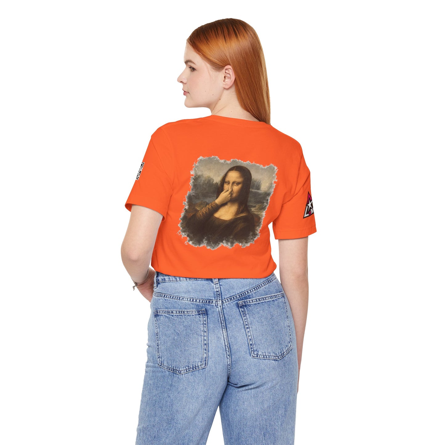 Something Smells Like Bullshit Graphic T-Shirt | Mona Lisa Parody Tee