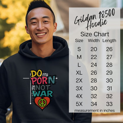 Peace Sign Motif Do Not War Hoodie product type