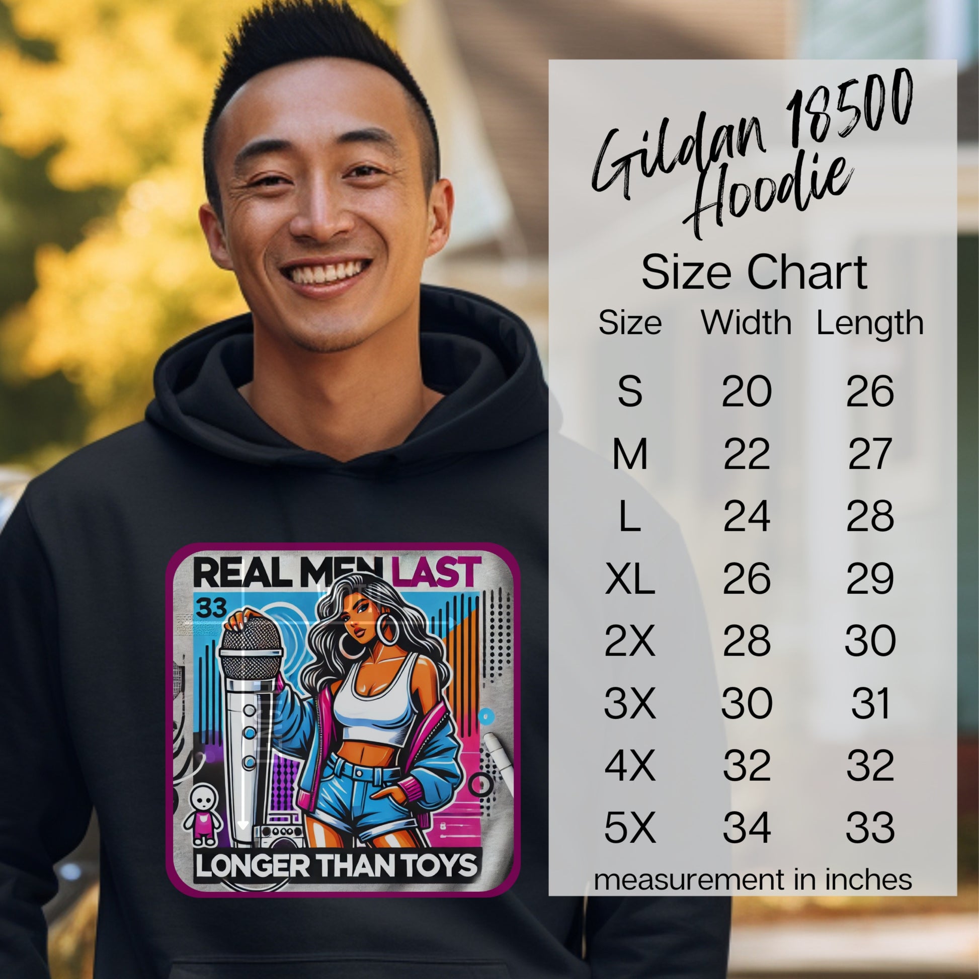 Real Men Last Longer Than Toys Gildan 18500 Hoodie product