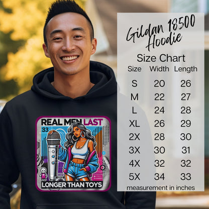 Real Men Last Longer Than Toys Gildan 18500 Hoodie product