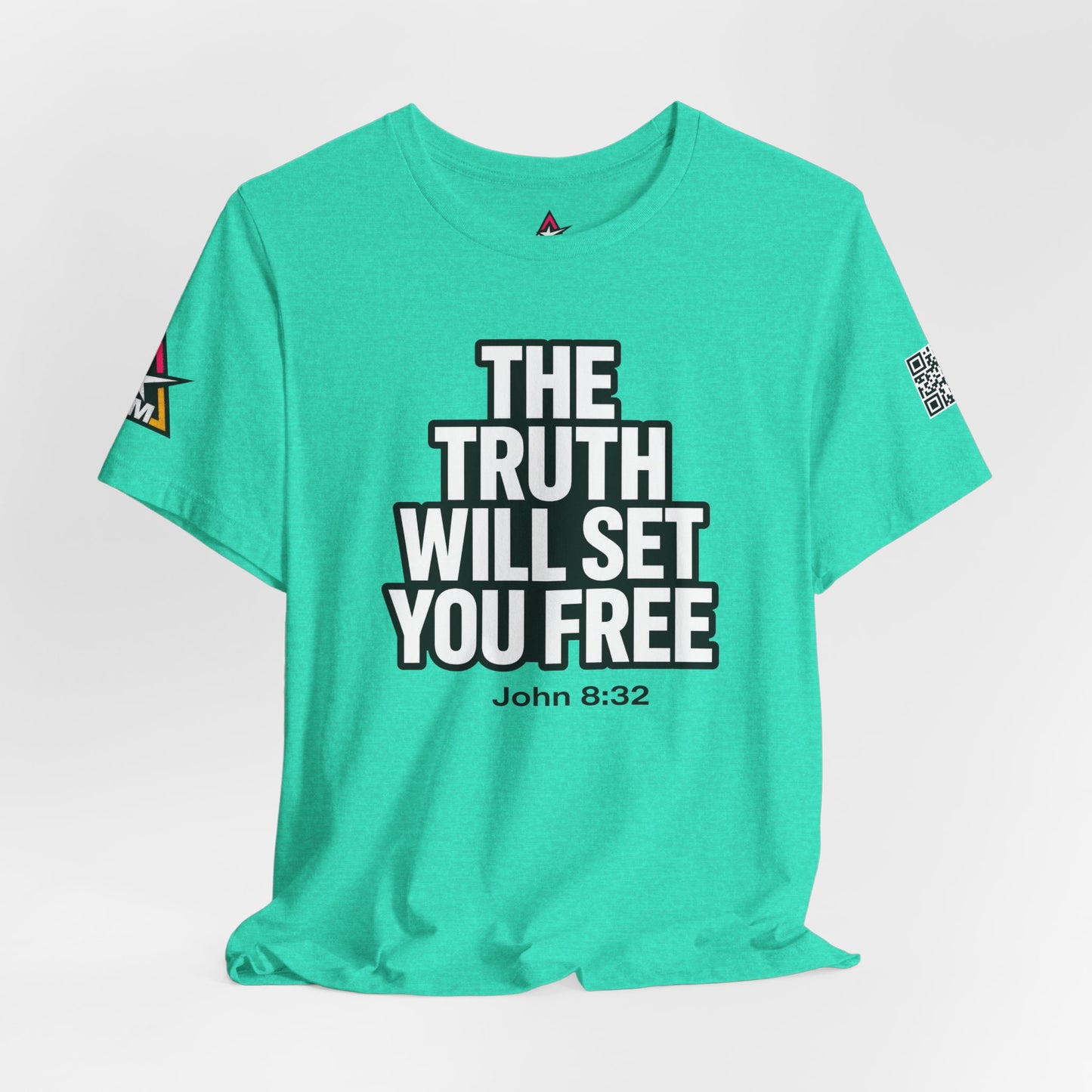 The Truth Will Set You Free Graphic T-Shirt | John 8:32 Bible Verse Tee | Christian Streetwear