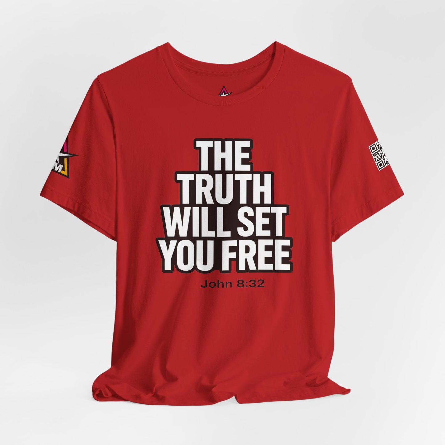 The Truth Will Set You Free Graphic T-Shirt | John 8:32 Bible Verse Tee | Christian Streetwear