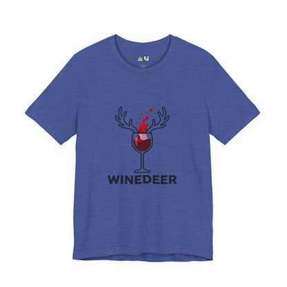 Wine Deer Authority – Unisex Bold Graphic Streetwear Tee
