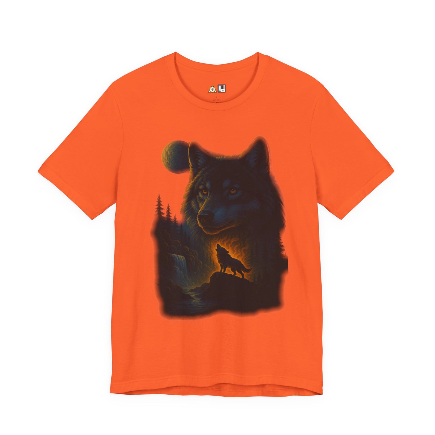 Midnight Wolf Instinct Tee – Unisex Streetwear Graphic Tee