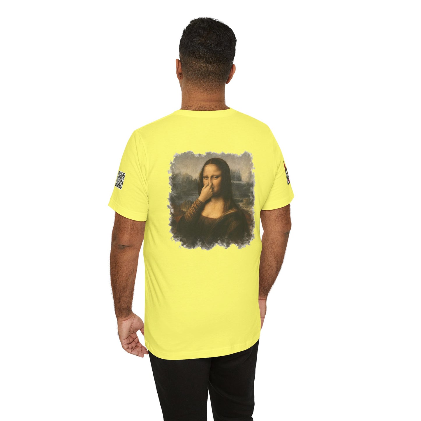 Something Smells Like Bullshit Graphic T-Shirt | Mona Lisa Parody Tee