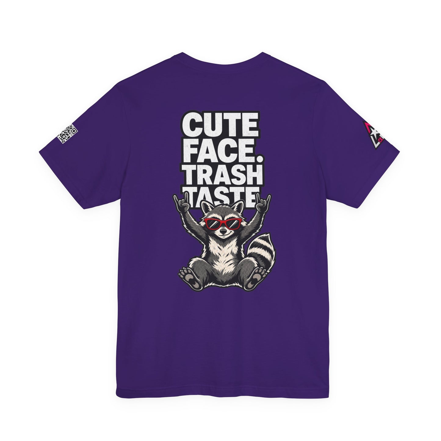 Cute Face, Trash Taste – Funny Raccoon Graphic Tee