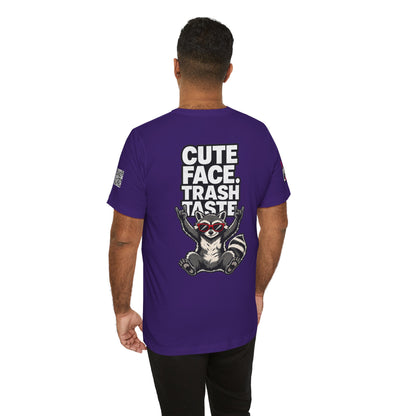 Cute Face, Trash Taste – Funny Raccoon Graphic Tee