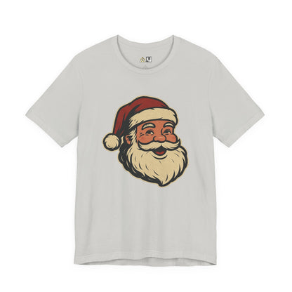 Classic Santa Smile – Vintage Unisex Christmas Graphic T-Shirt