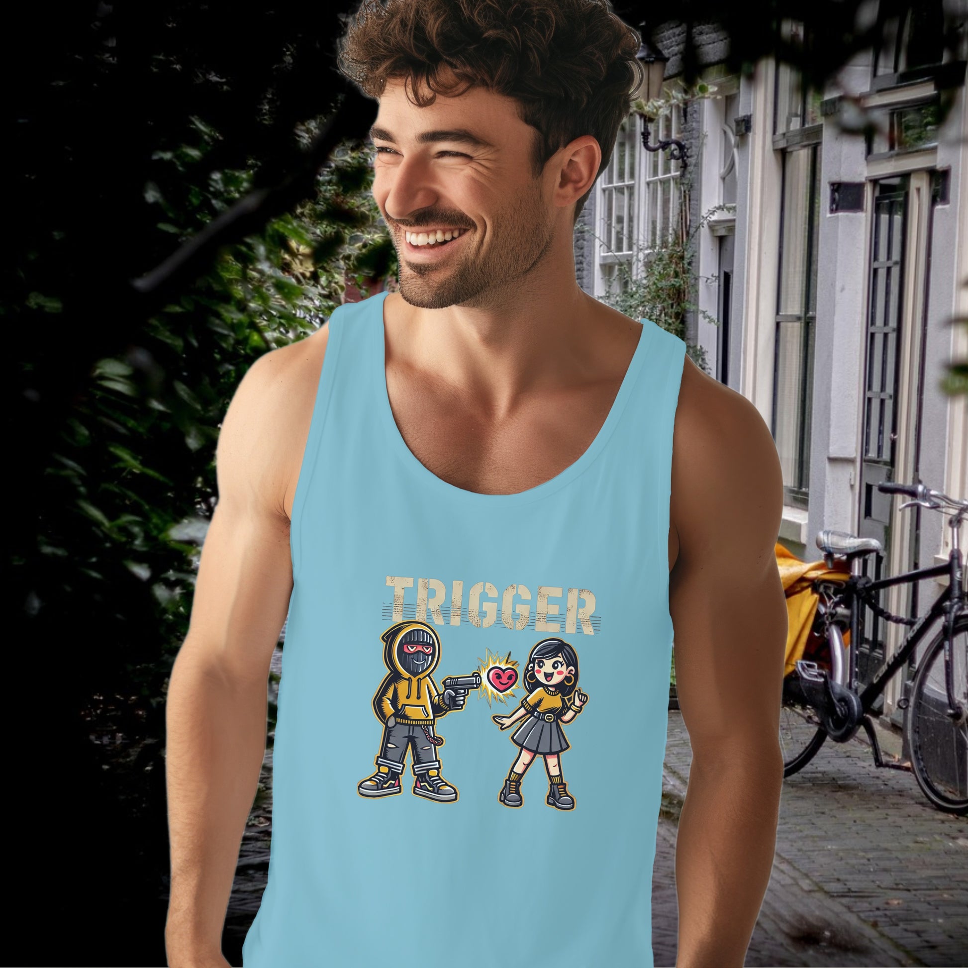 Fun Trigger Graphic Tank Top for Casual Style product