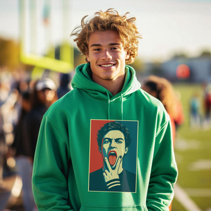 Trendy Urban Hoodie with Unique Graphic Design