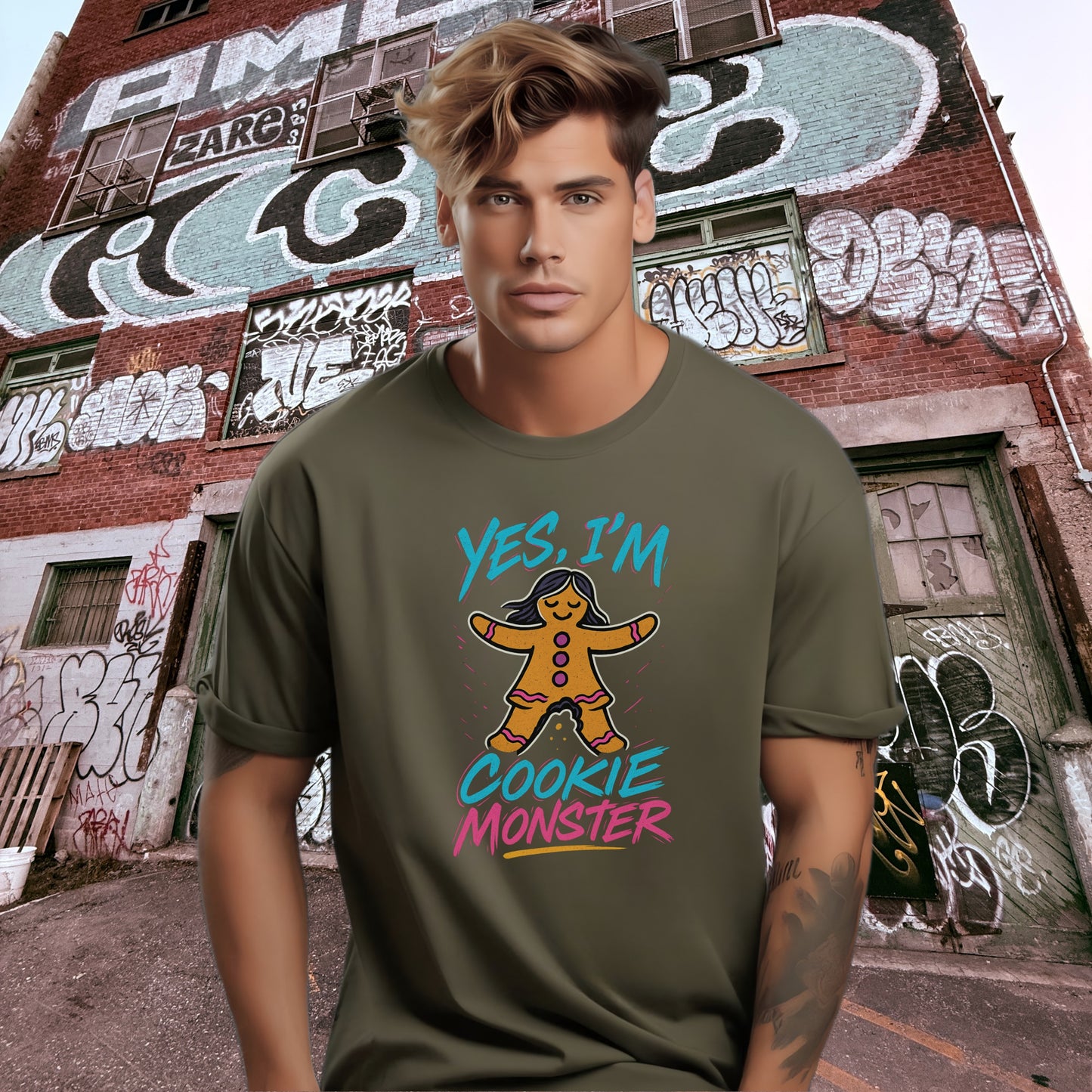 Yes I'm Cookie Monster Graphic T-shirt product