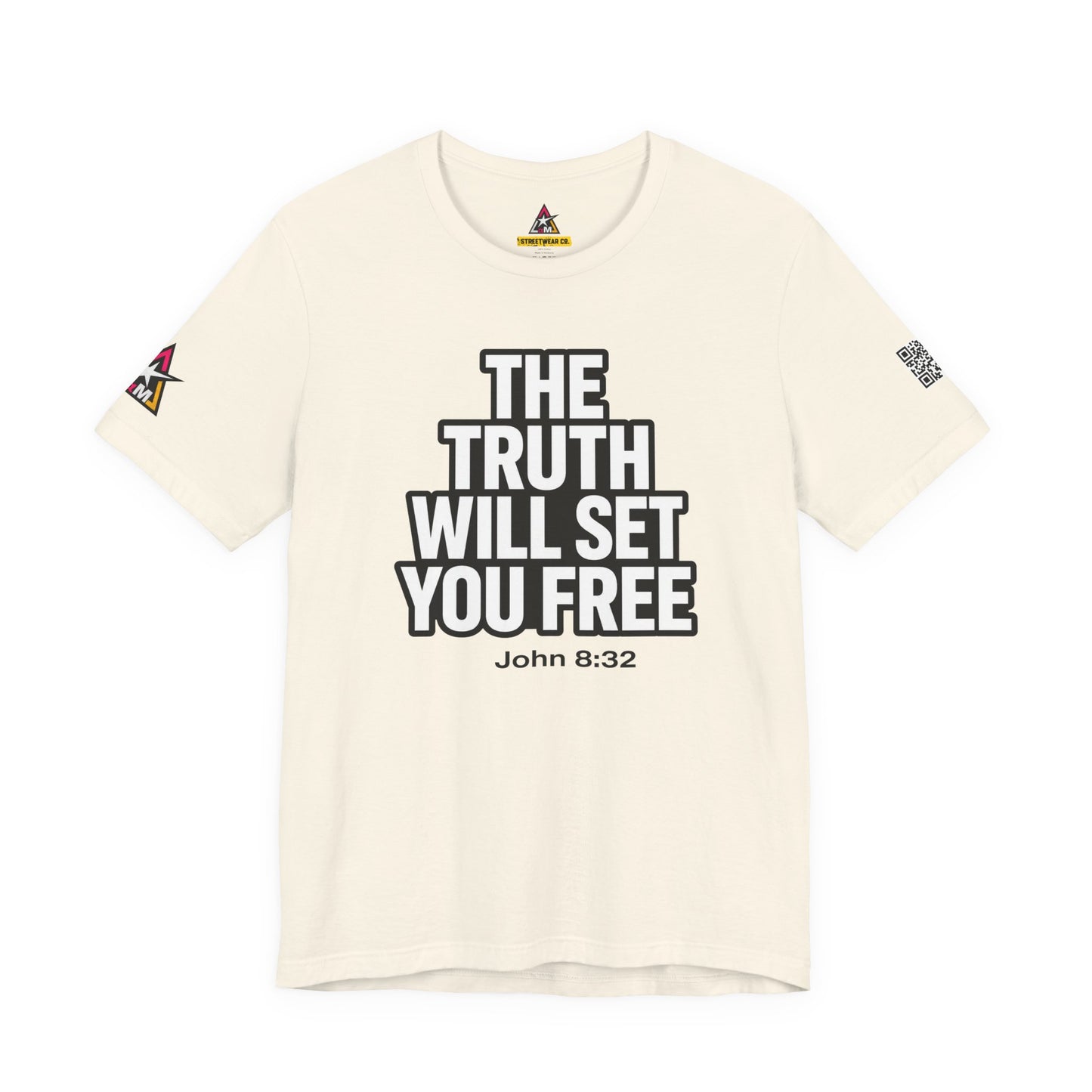 The Truth Will Set You Free Graphic T-Shirt | John 8:32 Bible Verse Tee | Christian Streetwear