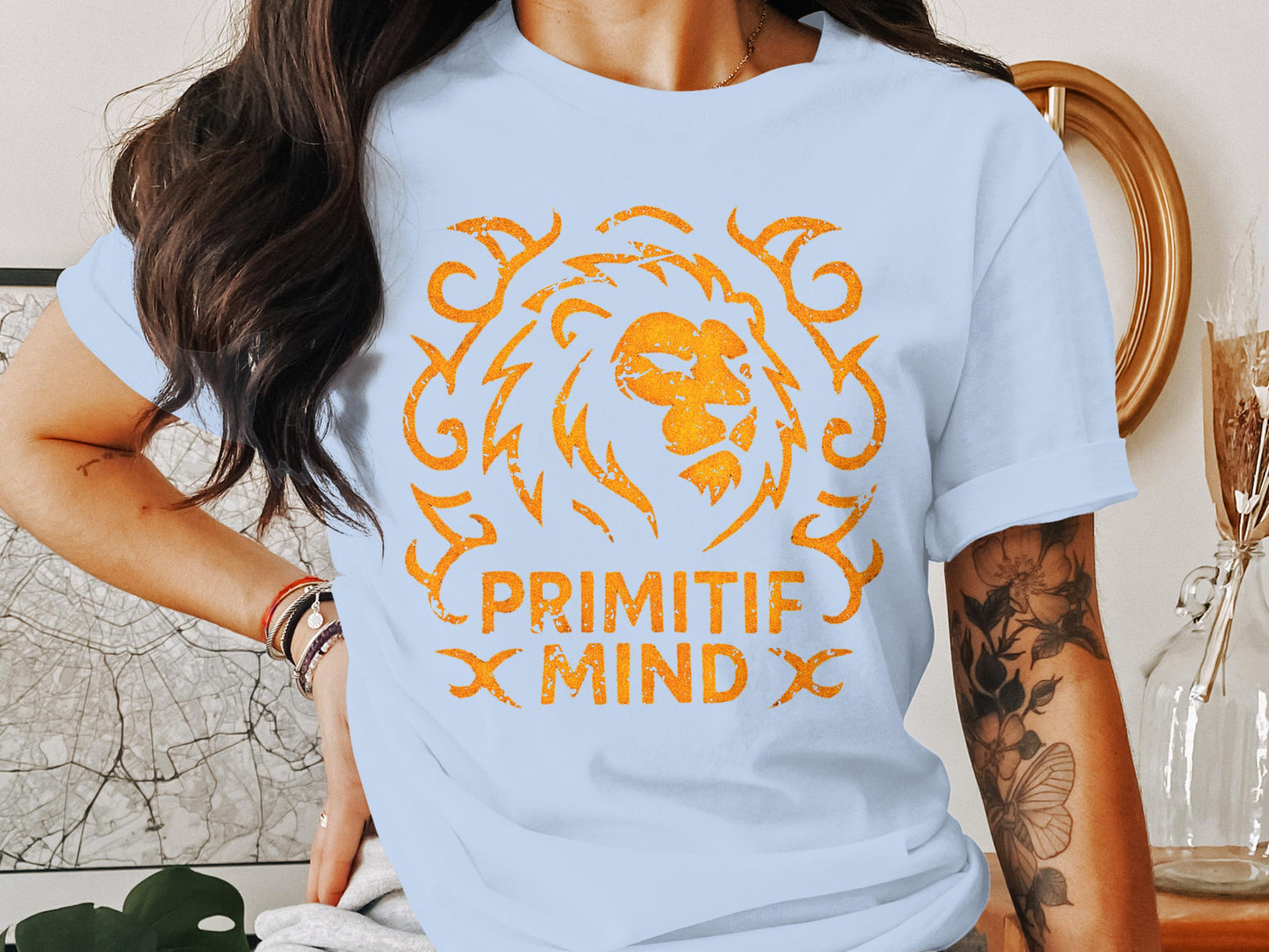 Primtif Mind Lion Graphic Print T-shirt product