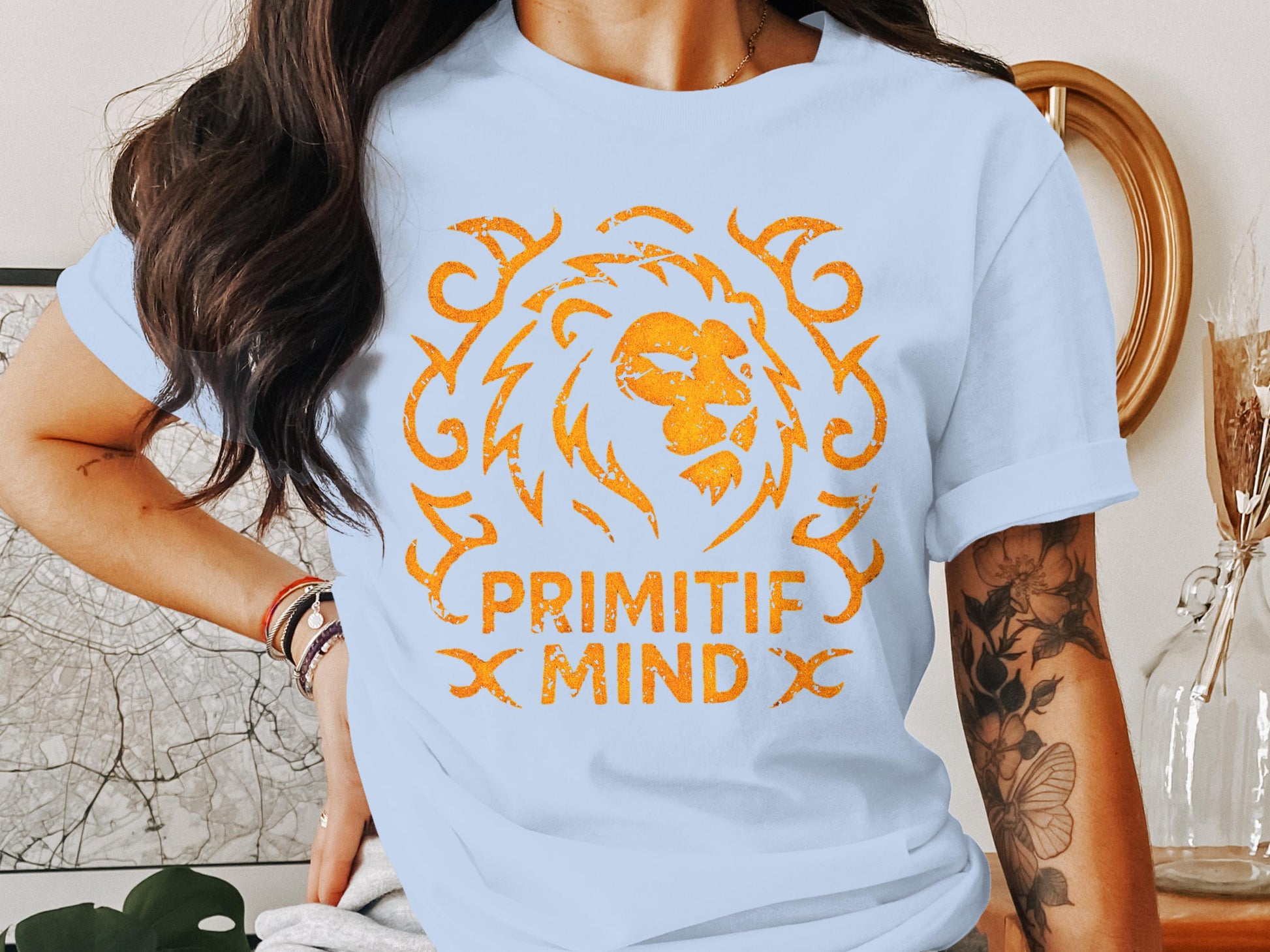Primtif Mind Lion Graphic Print T-shirt product
