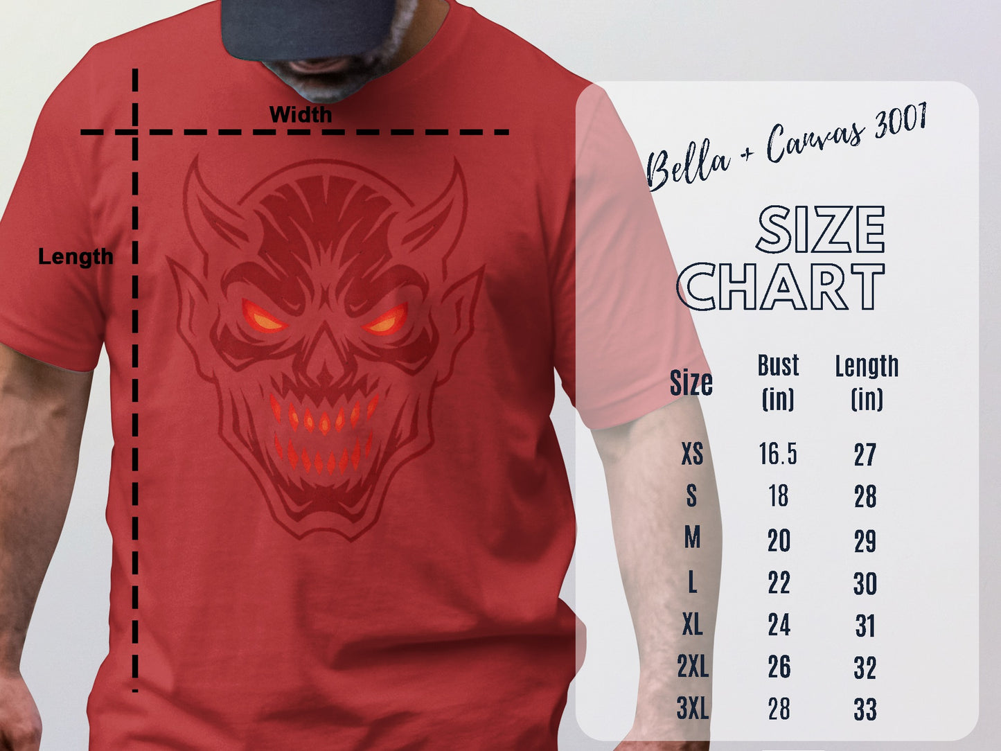 Menacing Red Demon Face Shirt for Stylish Wear