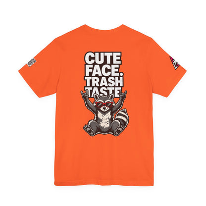 Cute Face, Trash Taste – Funny Raccoon Graphic Tee