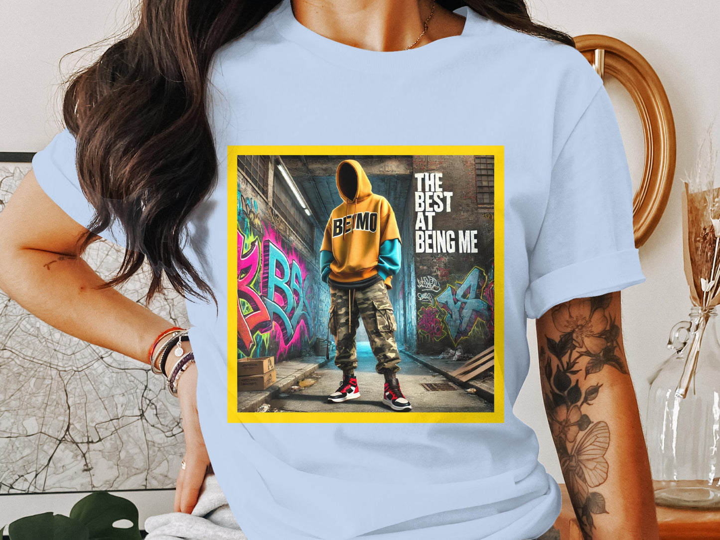 The Best at Being Me Hoodie Street Art Graphic T-Shirt product