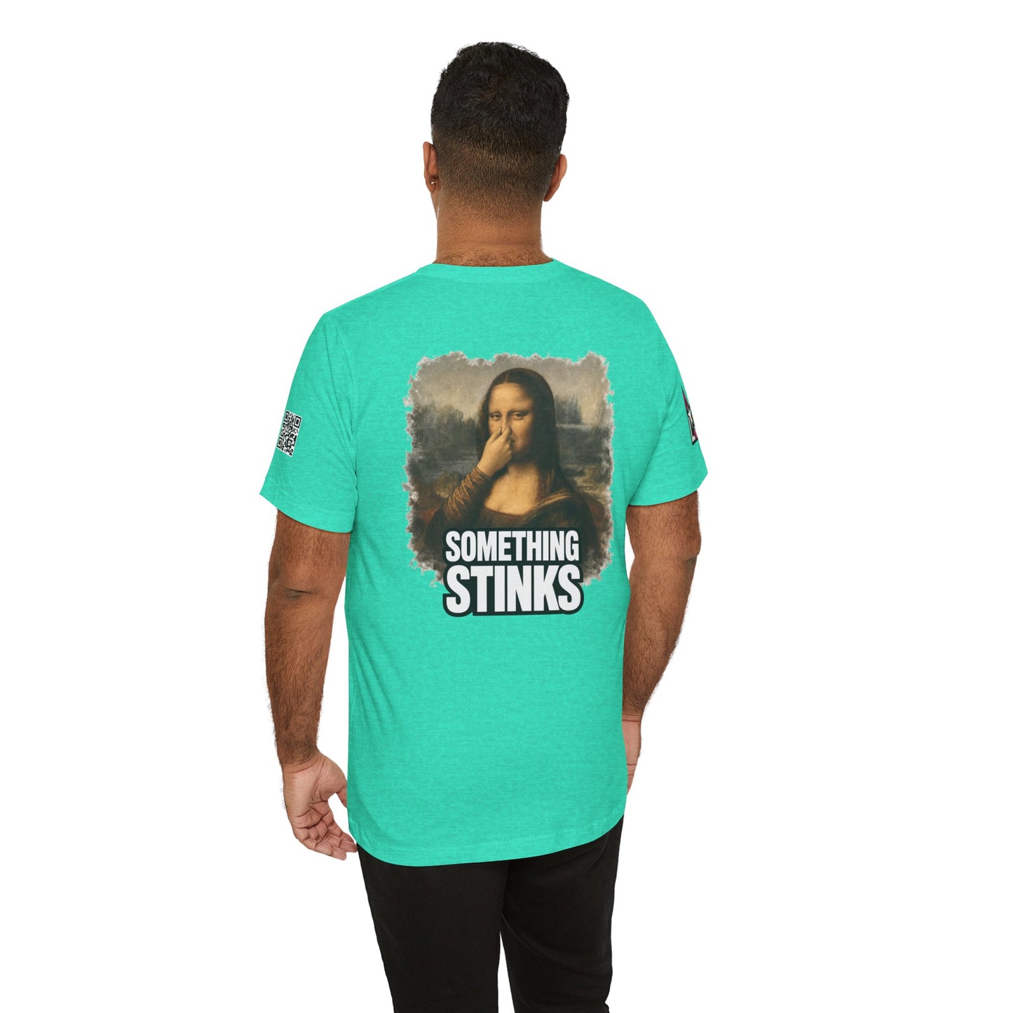 Something Stinks – Funny Mona Lisa Parody Graphic Tee