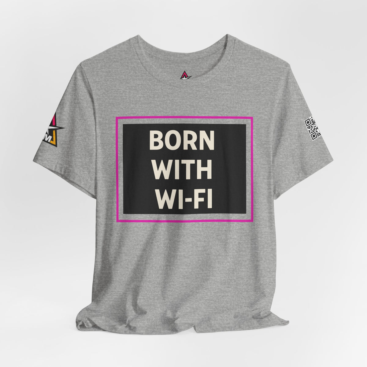 BORN WITH WI-FI | Funny Millennial Graphic Tee | Tech Humor Streetwear