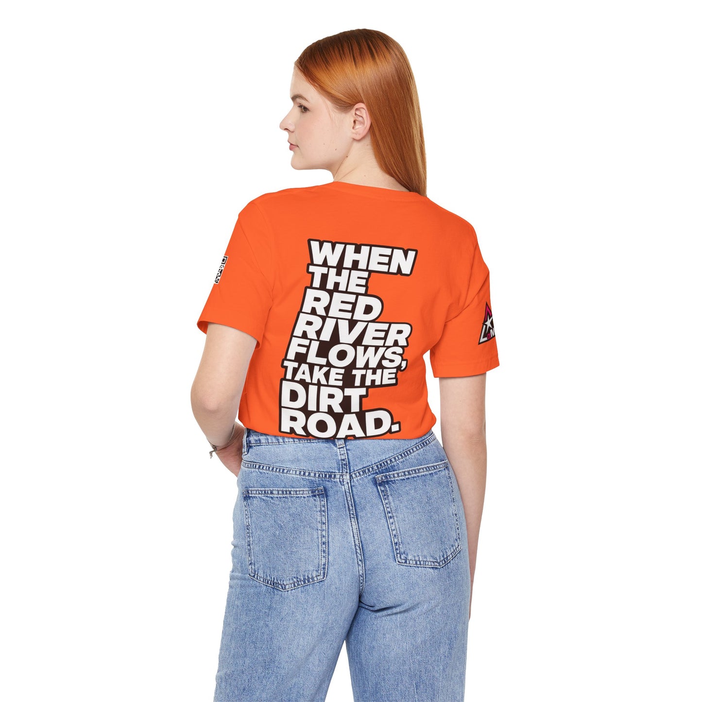 When the Red River Flows, Take the Dirt Road – Funny Adult Humor Graphic Tee
